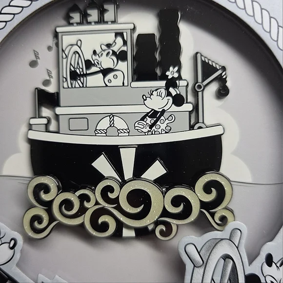 Disney Loungefly Steamboat Willie Limited Edition Enamel Pin - Picture 3 of 3
